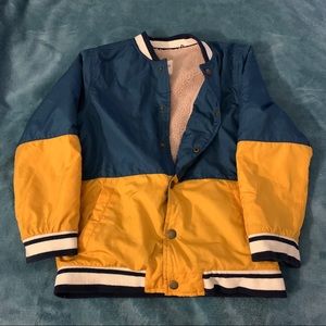 Cat & Jack Sherpa Lined Varsity Color-block Coat